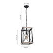 Load image into Gallery viewer, Farmhouze Light-Farmhouse Rustic Square Wooden Pendant Light-Pendant--