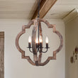 Load image into Gallery viewer, Farmhouze Light-Farmhouse Rustic Wood 4 Light Pendant Light-Chandelier--