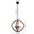 Load image into Gallery viewer, Farmhouze Light-Farmhouse Rustic Wood 4 Light Pendant Light-Chandelier--