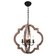 Load image into Gallery viewer, Farmhouze Light-Farmhouse Rustic Wood 4 Light Pendant Light-Chandelier--