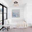 Load image into Gallery viewer, Farmhouze Light-Farmhouse Square Cage Flush Mount Ceiling Light-Ceiling Light-Brown-