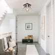 Load image into Gallery viewer, Farmhouze Light-Farmhouse Square Cage Flush Mount Ceiling Light-Ceiling Light-Brown-