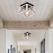 Load image into Gallery viewer, Farmhouze Light-Farmhouse Square Cage Flush Mount Ceiling Light-Ceiling Light-White-