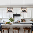 Load image into Gallery viewer, Farmhouze Light-Farmhouse Trapezoid Hanging 4 Light Chandelier-Chandelier-White-