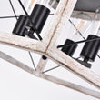 Load image into Gallery viewer, Farmhouze Light-Farmhouse Trapezoid Hanging 4 Light Chandelier-Chandelier-White-