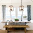 Load image into Gallery viewer, Farmhouze Light-Farmhouse Wood Cylinder Drum Pendant Light-Pendant--