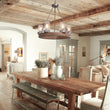 Load image into Gallery viewer, Farmhouze Light-Farmhouse Wood Wagon Wheel Chandelier-Chandelier--