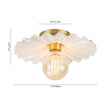 Load image into Gallery viewer, Farmhouze Light-French Farmhouse Ceramic Brass 1-Light Ceiling Light-Ceiling Light-Antique Brass-