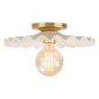 Load image into Gallery viewer, Farmhouze Light-French Farmhouse Ceramic Brass 1-Light Ceiling Light-Ceiling Light-Antique Brass-