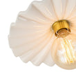 Load image into Gallery viewer, Farmhouze Light-French Farmhouse Ceramic Brass 1-Light Ceiling Light-Ceiling Light-Antique Brass-