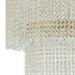 Load image into Gallery viewer, Farmhouze Light-Glam 2-Tier LED Brass Round Fringe Crystal Chandelier-Chandelier-Brass-