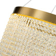 Load image into Gallery viewer, Farmhouze Light-Glam 2-Tier LED Brass Round Fringe Crystal Chandelier-Chandelier-Brass-