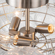 Load image into Gallery viewer, Farmhouze Light-Glam 3-Light Swirled Glass Globe Bubble Flush Mount Chandelier-Chandelier-3-Light-Nickel