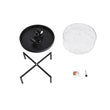 Load image into Gallery viewer, Farmhouze Light-Hammered Glass Metal Black Flush Mount-Ceiling Light--