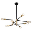 Load image into Gallery viewer, Farmhouze Light-Industrial Classic Linear Sputnik Light Fixture-Chandelier-6-Light-