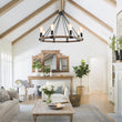 Load image into Gallery viewer, Farmhouze Light-Industrial Retro Hemp Rope Pendant Light-Chandelier-8 bulbs-