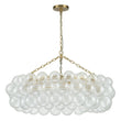 Load image into Gallery viewer, Farmhouze Light-Kitchen Dining Swirled Glass Bubble Round Chandelier-Chandelier-32in-