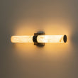 Load image into Gallery viewer, Farmhouze Light-Marble Dimmable LED 1-Light Linear Bathroom Vanity Sconce-Wall Sconce-Black-