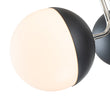 Load image into Gallery viewer, Farmhouze Light-Mid-century 3-Light Opal Glass Globe Ceiling Light-Ceiling Light-Nickel-