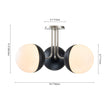 Load image into Gallery viewer, Farmhouze Light-Mid-century 3-Light Opal Glass Globe Ceiling Light-Ceiling Light-Nickel-