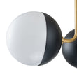 Load image into Gallery viewer, Farmhouze Light-Mid-century 3-Light Opal Glass Globe Ceiling Light-Ceiling Light-Nickel-