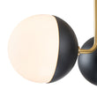 Load image into Gallery viewer, Farmhouze Light-Mid-century 3-Light Opal Glass Globe Ceiling Light-Ceiling Light-Nickel-