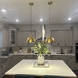 Load image into Gallery viewer, Farmhouze Light-Mid-Century Single Light Brass Dome Pendant-Pendant--