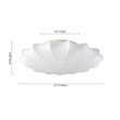 Load image into Gallery viewer, Farmhouze Light-Mid-century White Silk Flush Mount Light-Ceiling Light-M-