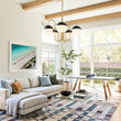 Load image into Gallery viewer, Farmhouze Light-Modern 5-Light Goose Arm Opal Glass Globe Chandelier-Chandelier-Brass-
