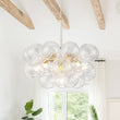 Load image into Gallery viewer, Farmhouze Light-Modern 6-Light Dimmable Cluster Glass Globe Bubble Chandelier-Chandelier-6-Light-White