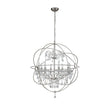 Load image into Gallery viewer, Farmhouze Light-Modern Farmhouse 8-Light Crystal Orb Chandelier-Chandelier-Nickel-