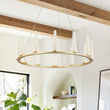 Load image into Gallery viewer, Farmhouze Light-Modern Gold Dimmable LED Wagon Wheel Chandelier-Chandelier-20-Light/2-Tired (Pre-Order)-