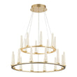 Load image into Gallery viewer, Farmhouze Light-Modern Gold Dimmable LED Wagon Wheel Chandelier-Chandelier-20-Light/2-Tired (Pre-Order)-