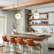 Load image into Gallery viewer, Farmhouze Light-Modern Vintage 1-Light Opal Glass Globe Pendant Light-Pendant-Brass-