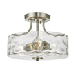Load image into Gallery viewer, Farmhouze Light-Round Hammered Glass Semi Flush Mount-Ceiling Light--