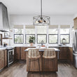 Load image into Gallery viewer, Farmhouze Light-Rustic Cage Frame Drum Pendant Light-Pendant--