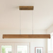 Load image into Gallery viewer, Farmhouze Light-Rustic Linear Wood Dimmable LED Kitchen Island Pendant -Chandelier-Pine-