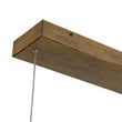 Load image into Gallery viewer, Farmhouze Light-Rustic Linear Wood Dimmable LED Kitchen Island Pendant -Chandelier-Walnut-