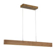 Load image into Gallery viewer, Farmhouze Light-Rustic Linear Wood Dimmable LED Kitchen Island Pendant -Chandelier-Walnut-