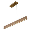 Load image into Gallery viewer, Farmhouze Light-Rustic Linear Wood Dimmable LED Kitchen Island Pendant -Chandelier-Walnut-