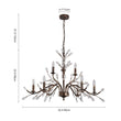 Load image into Gallery viewer, Farmhouze Light-Rustic Vintage Crystal Branch Chandelier-Chandelier-9-Lt-