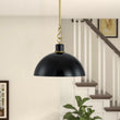 Load image into Gallery viewer, Farmhouze Light-Scandinavian 1-Light Iron Dome Pendant Light-Pendant-Black-