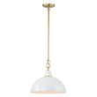 Load image into Gallery viewer, Farmhouze Light-Scandinavian 1-Light Iron Dome Pendant Light-Pendant-White-