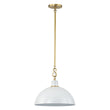 Load image into Gallery viewer, Farmhouze Light-Scandinavian 1-Light Iron Dome Pendant Light-Pendant-White-