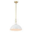 Load image into Gallery viewer, Farmhouze Light-Scandinavian 1-Light Iron Dome Pendant Light-Pendant-White-