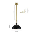 Load image into Gallery viewer, Farmhouze Light-Scandinavian 1-Light Iron Dome Pendant Light-Pendant-White-