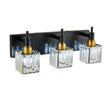 Load image into Gallery viewer, Farmhouze Light-Square Crystal Shade Vanity Light-Wall Sconce-2-Light-Chrome