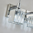 Load image into Gallery viewer, Farmhouze Light-Square Crystal Shade Vanity Light-Wall Sconce-2-Light-Chrome