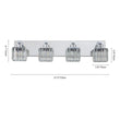 Load image into Gallery viewer, Farmhouze Light-Square Crystal Shade Vanity Wall Sconce-Wall Sconce-2-Light-Chrome