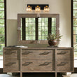 Load image into Gallery viewer, Farmhouze Light-Square Crystal Shade Vanity Wall Sconce-Wall Sconce-3-Light-Black + Gold